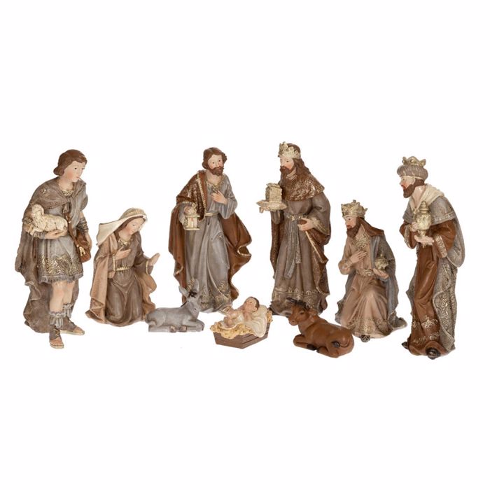 Iliadis Set ton 9 Figures Fatnis Polyresin 18cm 86362